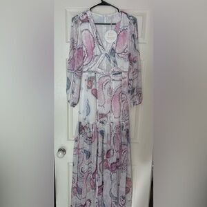 Untamed Petals Hilton Cut Out Dress NWT